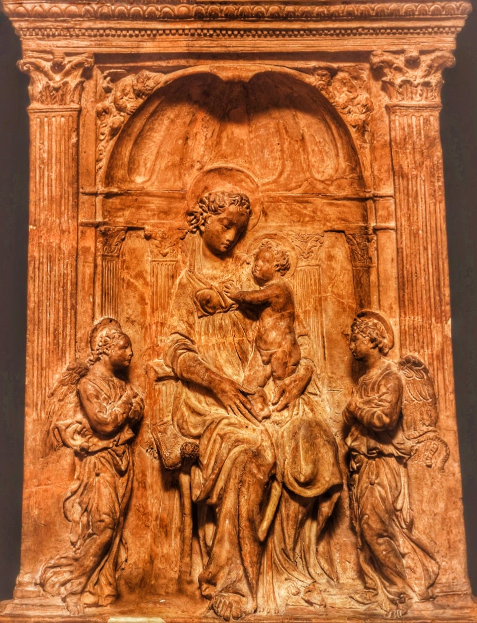 DONATELLO Madonna Col Bambino Con Angeli E Profeti 1415 1420 Rid 01