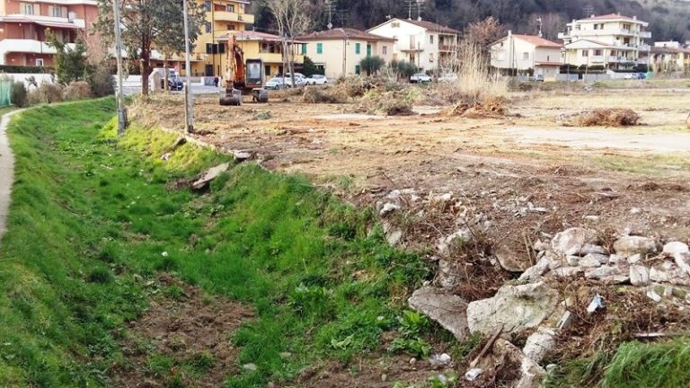 Rio che costeggia via San Biagio, zona Castellina, e lâarea ex Copart di via Salani, a Limite sullâArno