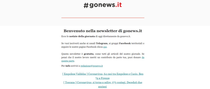 newsletter gonews