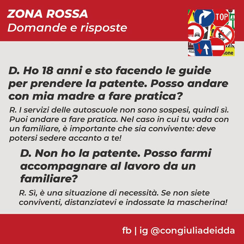 faq zona rossa toscana giulia deidda_