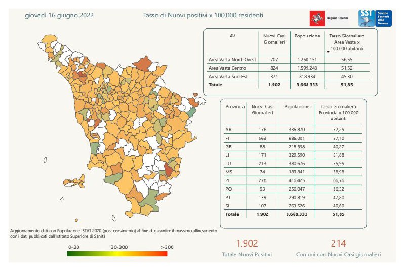 contagi 16 giugno 2022
